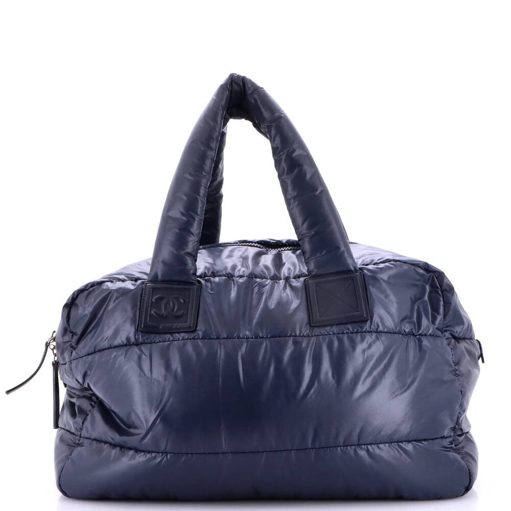 Chanel Large Coco Cocoon Bowling Bag Quilted Nylon